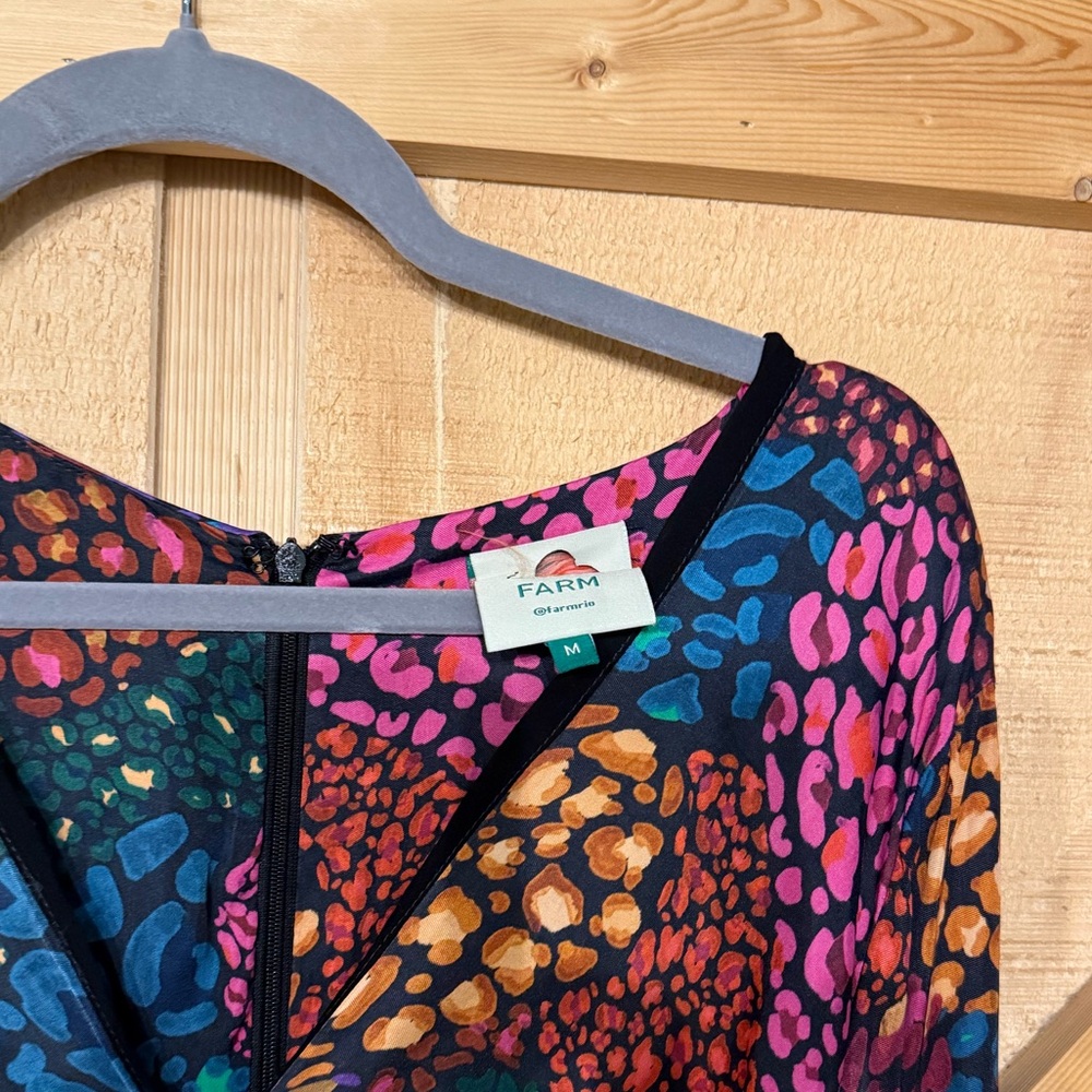 Farm Rio Multi Leopard Dress - Picture 2 of 4